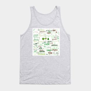 Trees Arbres #arbol all world langages Tank Top